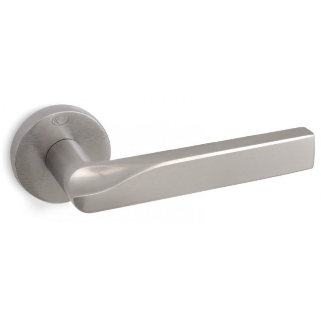 Convex πόμολο ροζέτας 1775 νίκελ ματ