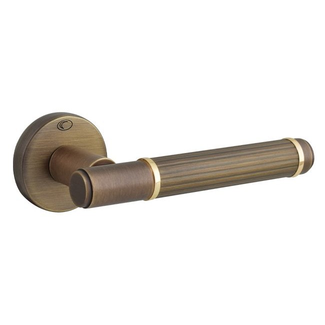 Convex πόμολο ροζέτας 1935 ματ αντικέ - επίχρυσο