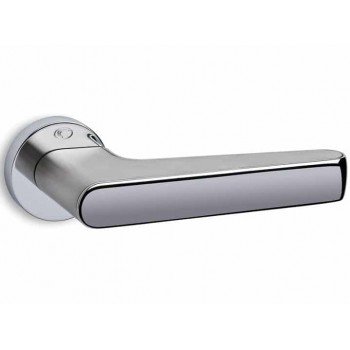 Convex πόμολο ροζέτας 2015 νίκελ ματ - χρώμιο 