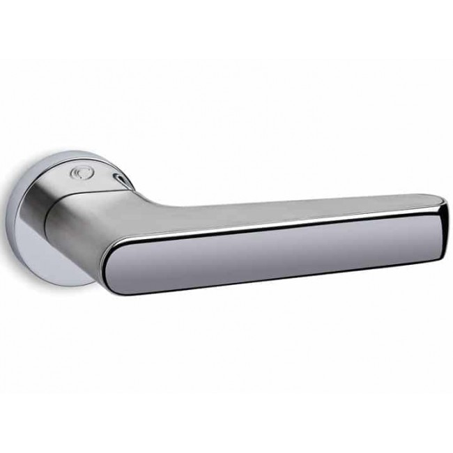 Convex πόμολο ροζέτας 2015 νίκελ ματ - χρώμιο 