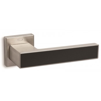 Convex πόμολο ροζέτας 2185 νίκελ ματ - μαύρο ματ 