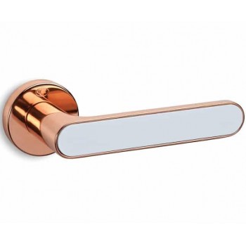 Convex πόμολο ροζέτας 2195 άσπρο ματ - χαλκός