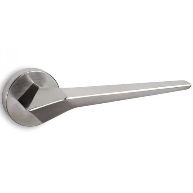 Convex πόμολο ροζέτας 2405 νίκελ ματ