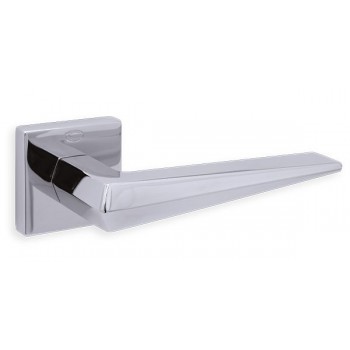 Convex πόμολο ροζέτας 2425 χρώμιο