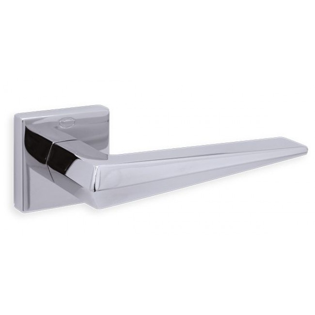 Convex πόμολο ροζέτας 2425 χρώμιο