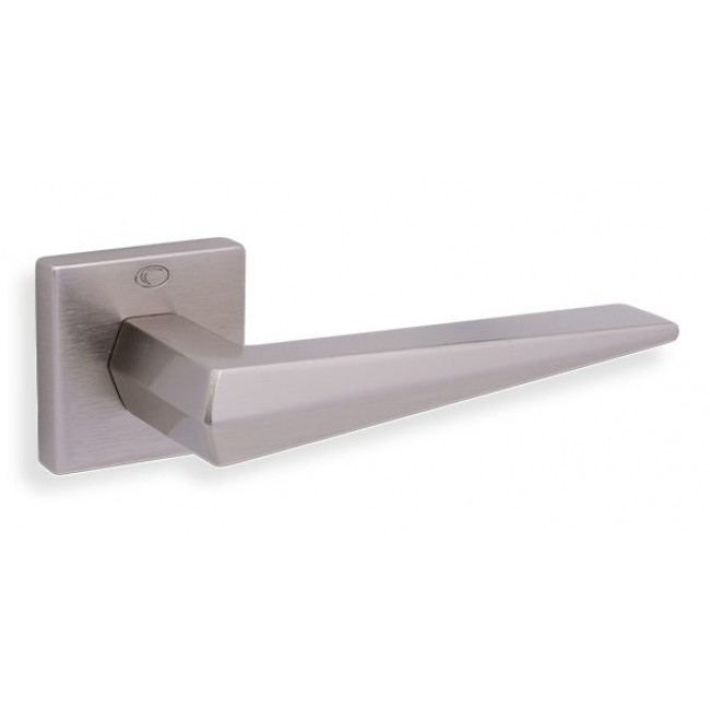 Convex πόμολο ροζέτας 2425 νίκελ ματ