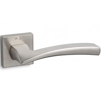 Convex πόμολο ροζέτας 1145 νίκελ ματ