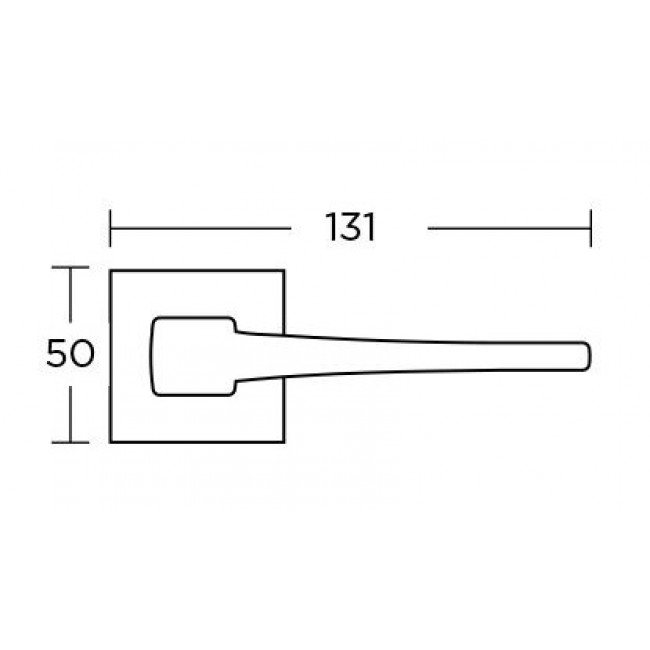 Convex πόμολο ροζέτας 1495 λευκό ματ
