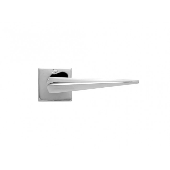 Convex πόμολο ροζέτας 2425 χρώμιο