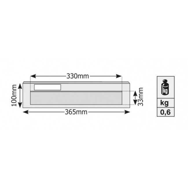 Γραμματοθυρίδα 805 Μπάρι Viometal μαύρο