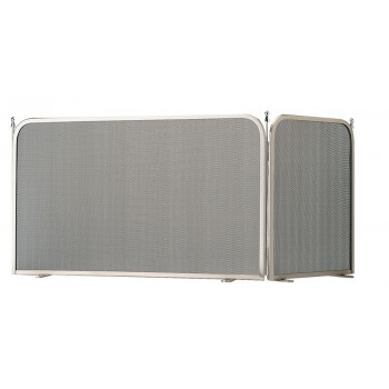 Ζωγομετάλ γωνιακή κάλυψη τζακιού 521 νίκελ ματ