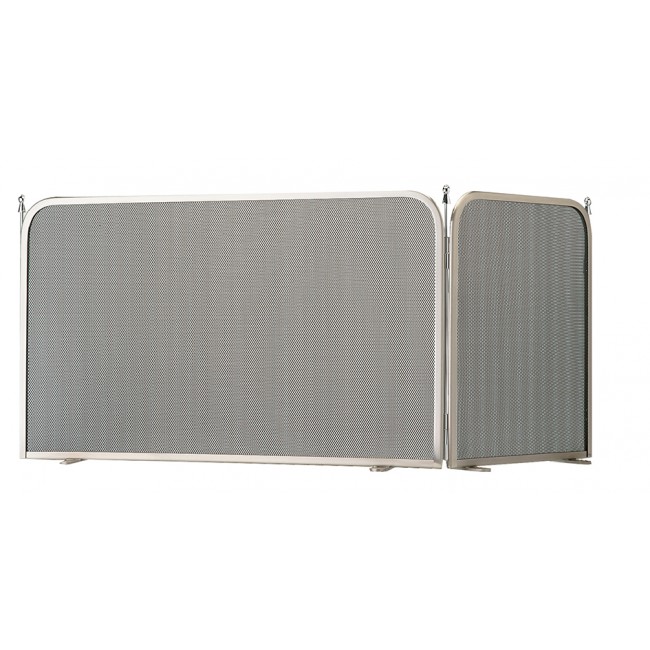 Ζωγομετάλ γωνιακή κάλυψη τζακιού 521 νίκελ ματ