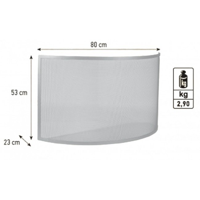 Viometal μονόφυλλη κάλυψη τζακιού ανόβερο 550 σκουριά