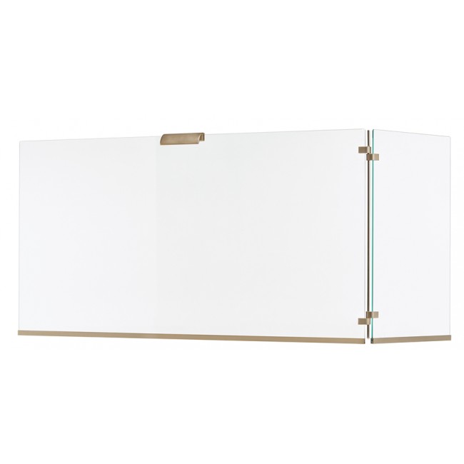 Ζωγομετάλ γωνιακή κάλυψη τζακιού 563 νίκελ ματ