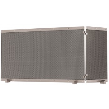 Ζωγομετάλ γωνιακή κάλυψη τζακιού 579 νίκελ ματ