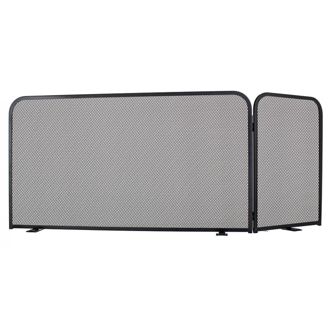 Ζωγομετάλ γωνιακή κάλυψη τζακιού 584 μαύρο