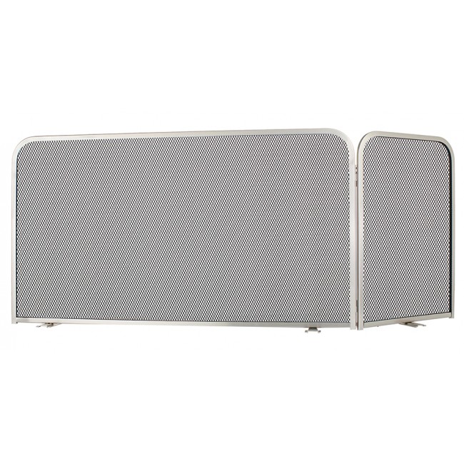 Ζωγομετάλ γωνιακή κάλυψη τζακιού 584 νίκελ ματ