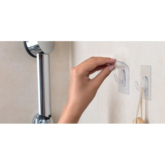 Inofix αυτοκόλλητη κρεμάστρα 1290-0 διαφανής 