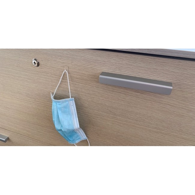 Inofix σετ 12 αυτοκόλλητων άγκιστρων 2107 διαφανή