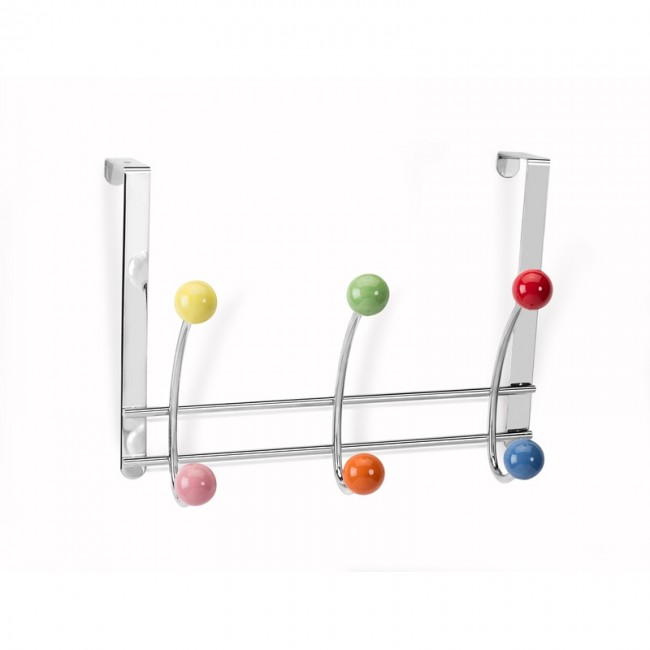 Inofix κρεμάστρα πόρτας 3 γάντζων 3720 πολύχρωμη