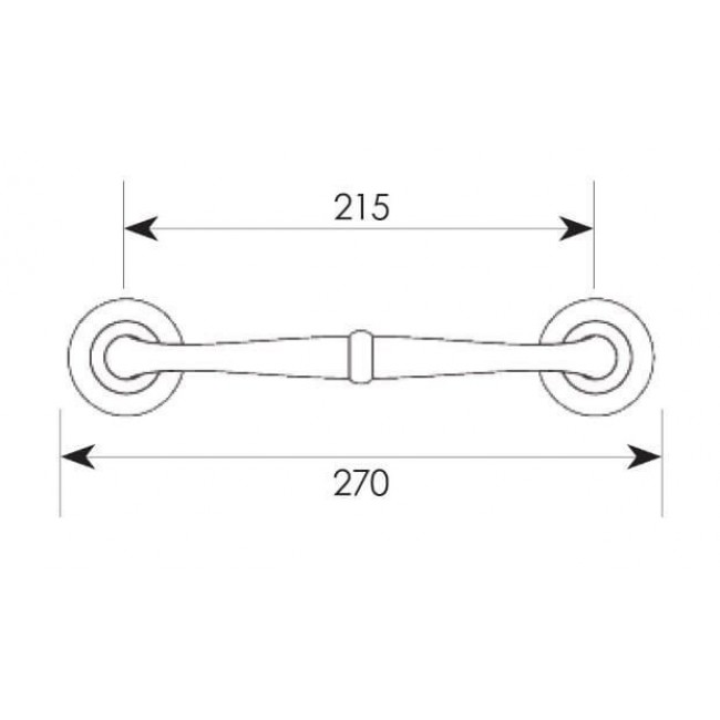 Ζωγομετάλ λαβή εξώθυρας 201 όρο ματ - όρο
