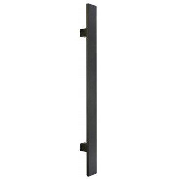Ζωγομετάλ λαβή εξώθυρας 3020 μαύρο soft touch | 7 μήκη - 40 cm έως 200 cm