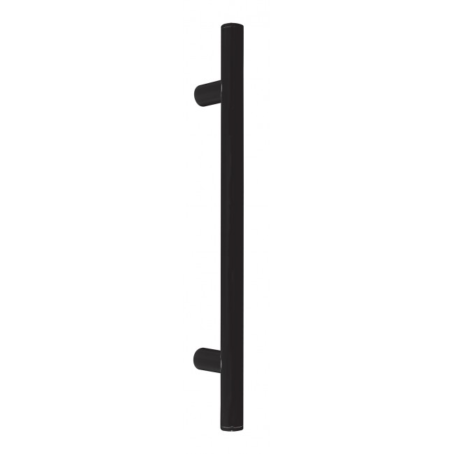 Ζωγομετάλ λαβή εξώθυρας 368 μαύρο soft touch Φ 30 | 7 μήκη - 40 cm έως 200 cm