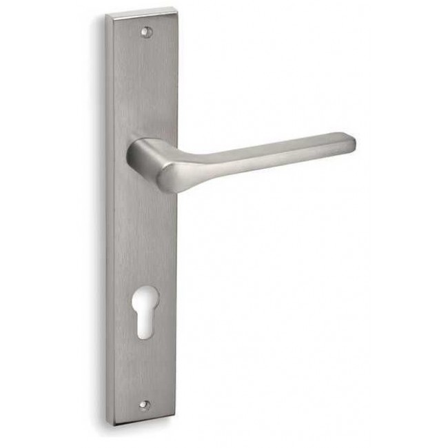 Convex πόμολο πλάκας 1515 νίκελ ματ