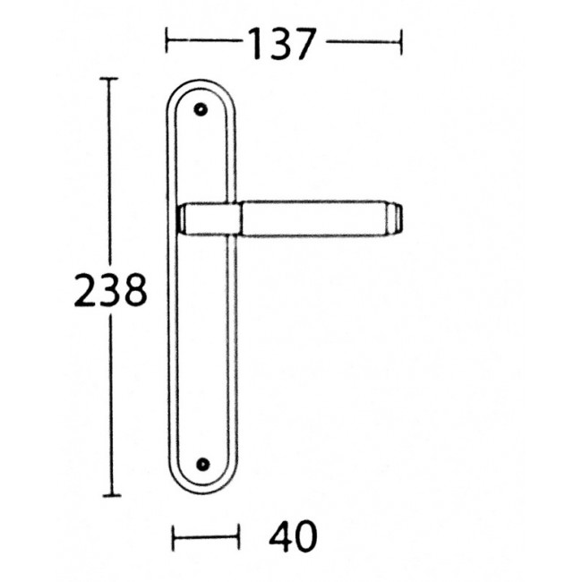 Convex πόμολο πλάκας 1745 όρο ματ