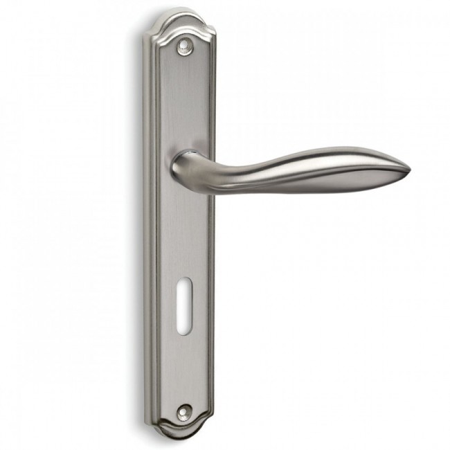 Convex πόμολο πλάκας 625 νίκελ ματ