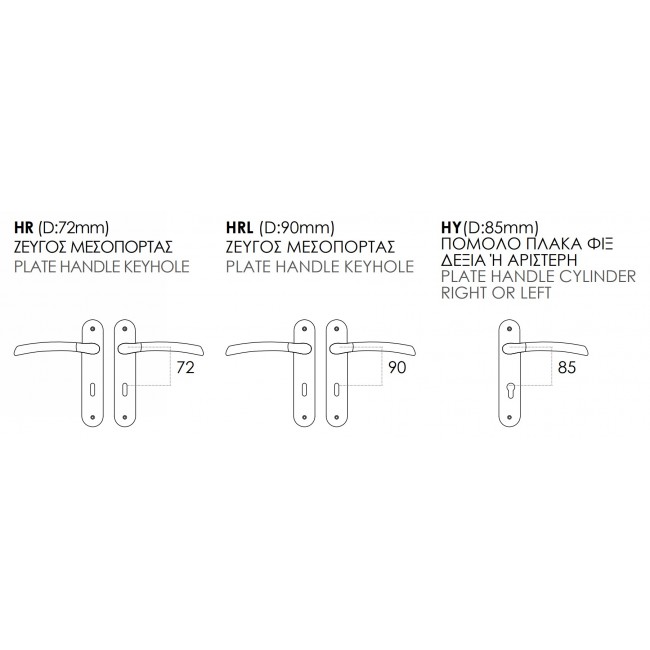 Conset πόμολο πλάκας C1045 όρο ματ - όρο