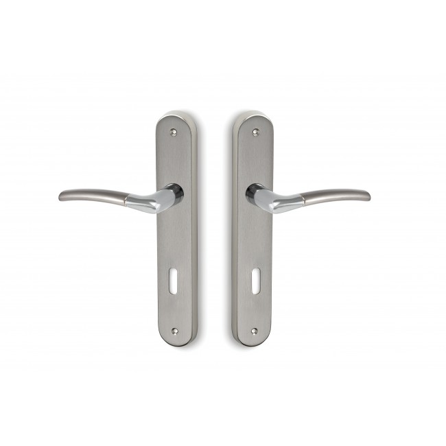 Conset πόμολο πλάκας C1045 νίκελ ματ - χρώμιο