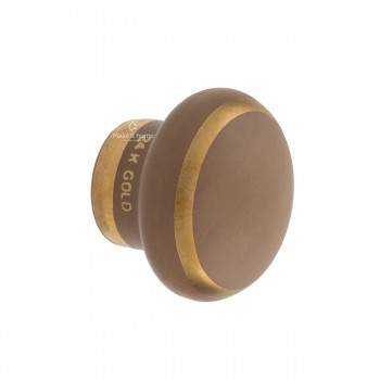 Πομολάκι πορσελάνης Oem 101 Φ30 καφέ - χρυσό ματ