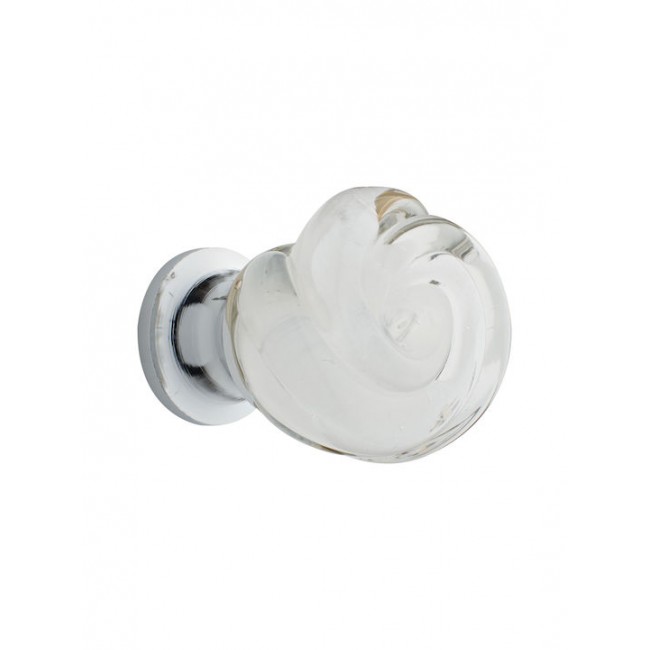 Πομολάκι Zogometal 71/5416 Φ27 χρώμιο - λευκό murano