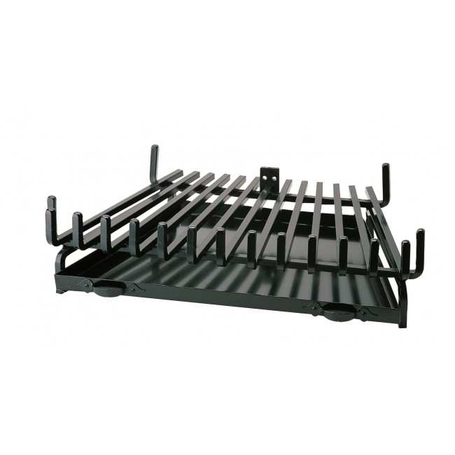 Ζωγομετάλ σχάρα τζακιού 655 μαύρη 71 x 45 x 51 cm με ή χωρίς σταχτοθήκη