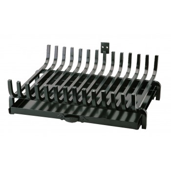 Ζωγομετάλ σχάρα τζακιού 656 μαύρη 58 x 47 cm με ή χωρίς σταχτοθήκη