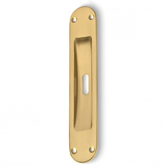 Convex χούφτα συρόμενης πόρτας 101 όρο ματ με οπή για κλειδί και χωρίς