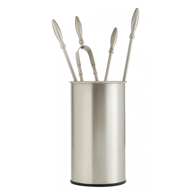 Ζωγομετάλ σετ εργαλείων τζακιού σε κουβά K29-1190 ανοξείδωτο ματ