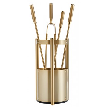 Ζωγομετάλ σετ εργαλείων τζακιού σε κουβά K27-1200 όρο ματ - όρο