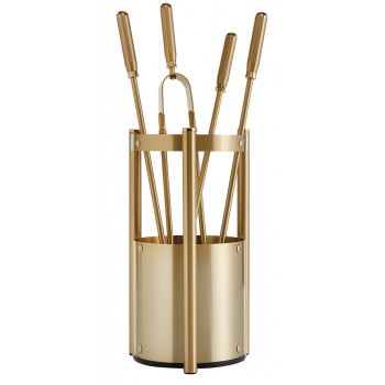 Ζωγομετάλ σετ εργαλείων τζακιού σε κουβά K27-1205 όρο ματ - όρο