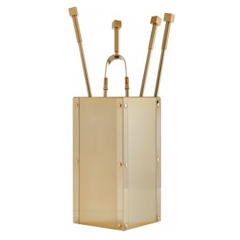 Ζωγομετάλ σετ εργαλείων τζακιού σε κουβά K26-1220 όρο ματ - όρο