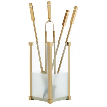 Ζωγομετάλ σετ εργαλείων τζακιού σε κουβά K20-1225 όρο ματ - όρο