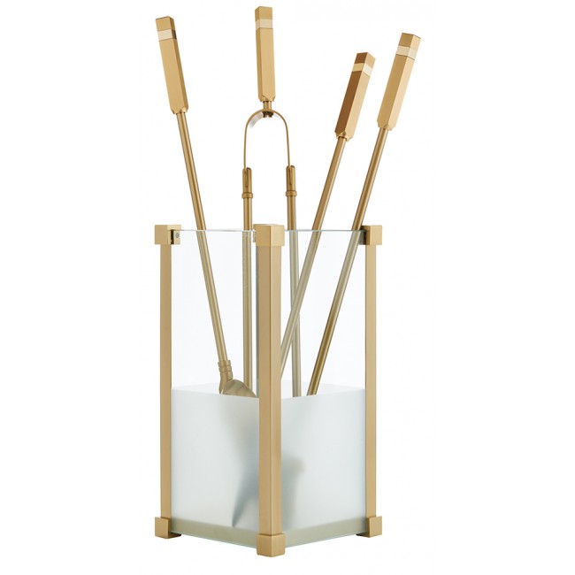 Ζωγομετάλ σετ εργαλείων τζακιού σε κουβά K20-1225 όρο ματ - όρο