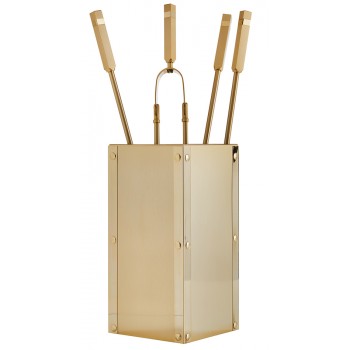 Ζωγομετάλ σετ εργαλείων τζακιού σε κουβά K26-1225 όρο ματ - όρο