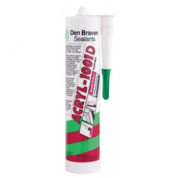Den Braven βαφόμενο ακρυλικό σφραγιστικό Acryl-1001 D 280 ml λευκό 