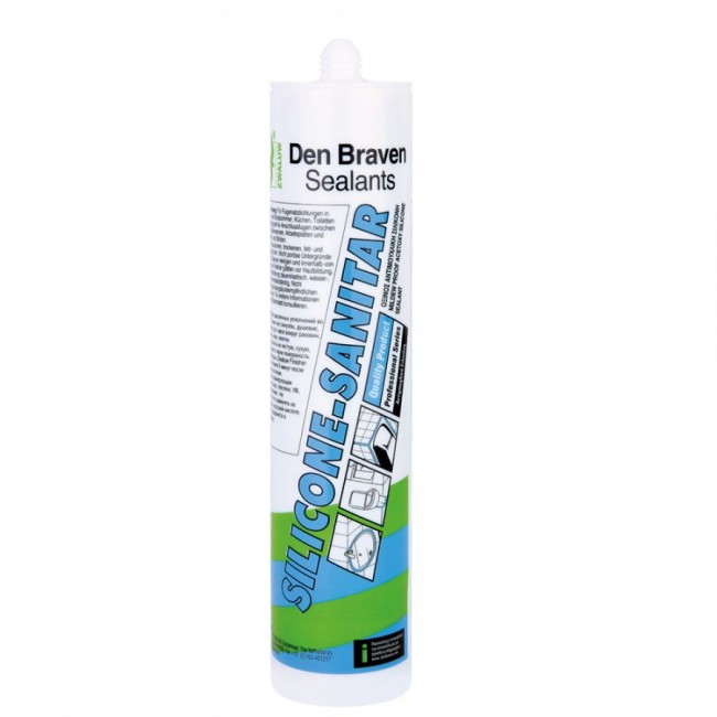 Den Braven αντιμουχλική σιλικόνη Silicone Sanitary 280 ml διάφανη