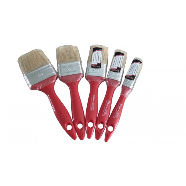 Star Gil οικονομικά πινέλα μονά σε 5 μεγέθη | 2 cm, 3 cm, 4 cm, 5 cm & 6 cm