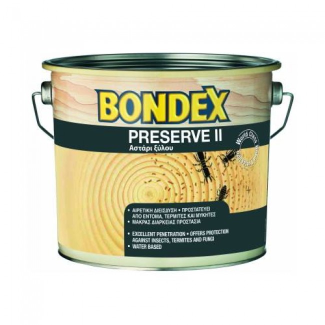 Bondex Preserve II υδατοδιαλυτό συντηρητικό ξυλείας άχρωμο 0.75 lt & 2.5 lt
