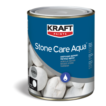 Stone Care Aqua ακρυλικό βερνίκι πέτρας νερού άχρωμο 0.75 lt & 2.5 lt
