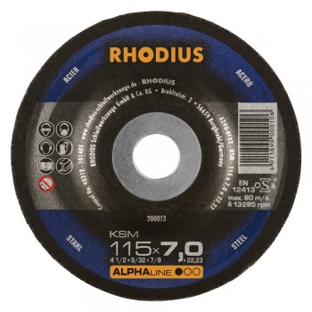 Rhodius τροχός λείανσης KSM 115 mm x 7,0 για μέταλλο